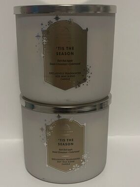 White Barn tis the season 3 wick candles